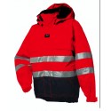 VESTE LUDVIKA Rouge/Gris noir