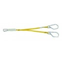 Longe AMORSTOP de sécurité fourche avec 2 mousquetons et absorbeur d'énergie 1 M Honeywell / Sperian
